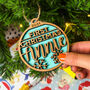 First Christmas Tree Decoration With Personalised Name, thumbnail 1 of 4