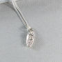 Tiny Owl Sterling Silver Necklace, thumbnail 3 of 3
