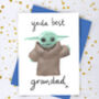 Yoda Best Daddy, Dad Or Grandad Card, thumbnail 3 of 4