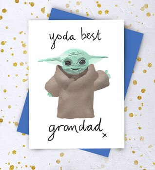 Yoda Best Daddy, Dad Or Grandad Card, 3 of 4