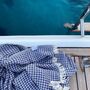 Adriatic Waffle Towel Ocean Blue, thumbnail 1 of 12