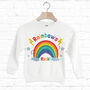 Rainbows Rock! Children's Slogan Sweatshirt, thumbnail 1 of 2
