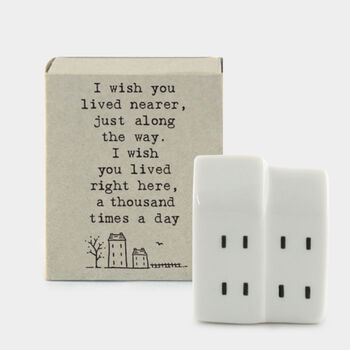 I Wish You Lived Nearer Home Mini Matchbox Gift East Of India, 2 of 5