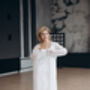 Long Sleeved Ivory Lace Bridal Kimono Cape, thumbnail 3 of 9