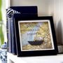 Personalised Coastal Map Paper Boat Picture Frame, thumbnail 5 of 12