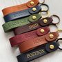 Customised Leather Loop Key Ring Gift, thumbnail 2 of 6