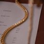 Vintage 1980s Chunky Gold Plated Chain Necklace, thumbnail 3 of 3