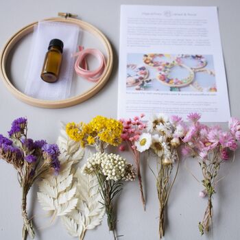 Olga Prinku Dried Floral Embroidery Hoop Kit No.Three, 7 of 7
