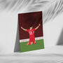 Mo Salah Liverpool Champions Print, thumbnail 3 of 4