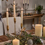 Luxury Gold Wave Candle Holder Centrepiece, thumbnail 3 of 7