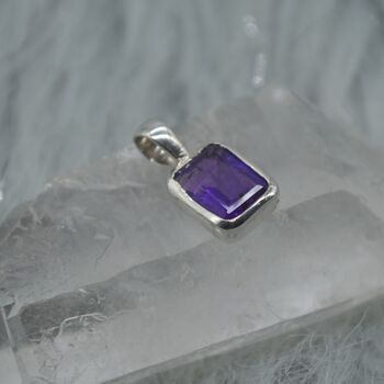Amethyst Pendant Necklace: February Birthday, 3 of 6