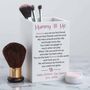 Personalised Make Up Brush Poem Pot, thumbnail 1 of 3