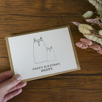 Fox Happy Birthday Daddy Card, 2 of 4