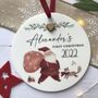 Personalised Baby First Christmas Decoration, thumbnail 1 of 3