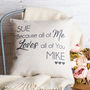 Loving All Of You Couple Cushion Cover, thumbnail 1 of 5