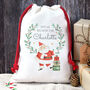 Personalised Father Christmas Santa Sack Christmas Present Bag For Children, thumbnail 2 of 2