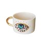 Handmade Evil Eye Ceramic Mug With Gold Handle – 350ml, thumbnail 3 of 3