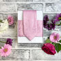Dark Pink Lace Paisley Wedding Tie Set, thumbnail 6 of 6