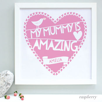 Personalised Our Mummy Is…Framed Print, 3 of 6