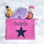 Girls Personalised Star Design Wash Bag, thumbnail 1 of 10