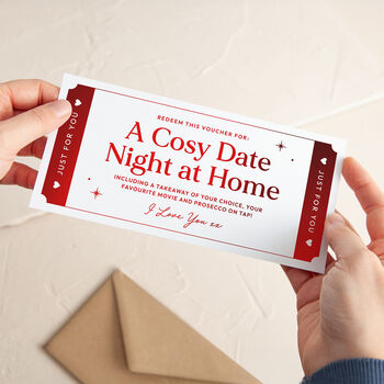 Just For You Foiled Valentine's Day Gift Voucher, 2 of 3