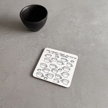 Tea Coaster – David Shrigley Funny Art Gift For Tea Lovers, 5 of 5
