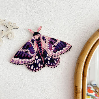 Colourful Wooden Moth Decorations, 6 of 9