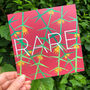 'Rare' Modern Florals Friendship Greetings Card, thumbnail 1 of 6