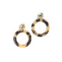 Odessa Tortoise Shell Earrings, thumbnail 2 of 6