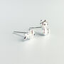 Sterling Silver Cat And Fish Stud Earrings, thumbnail 3 of 5