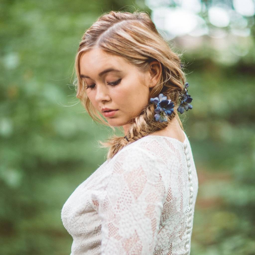 poppy flower hair pin by gypsy rose vintage