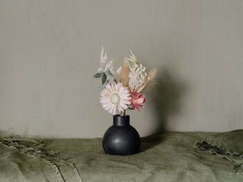 Single Vase And Mini Dried Flowers Bunch, 3 of 3