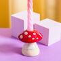 Ceramic Mushroom Candle Holder, thumbnail 1 of 3