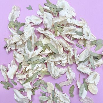 Ivory And Green Leaf Wedding Confetti | Biodegradable, 3 of 4