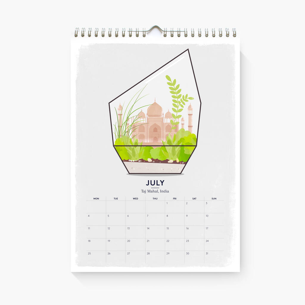 Around The World In Terrariums 2022 Calendar By Duke & Rabbit | Notonthehighstreet.com