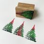 Christmas Tree Rubber Stamp, thumbnail 2 of 4