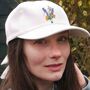 Personalised Birthday Flower Organic Cotton Cap Gift, thumbnail 1 of 10
