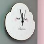 Personalised Eyelashes Girls Wall Clock, thumbnail 1 of 2