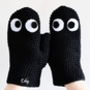 Handmade Mittens With Googly Eyes In Organic Cotton, thumbnail 3 of 4