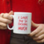 Personalised Sweary Gingham Valentine Mug, thumbnail 4 of 4