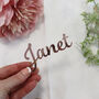 Rose Gold Acrylic Name Place Table Settings, thumbnail 4 of 12