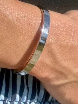 Personalised Memorial Bangle Ashes Urn Bracelet, 4 of 12