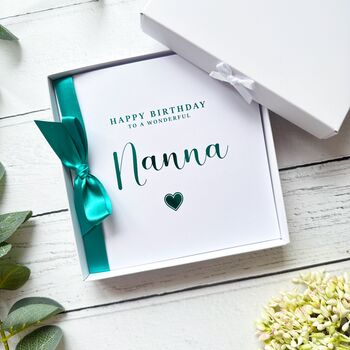 Personalised Teal Foil Birthday Card Any Name, 5 of 8