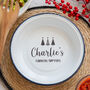 Personalised Christmas Enamel Serving Bowl, thumbnail 1 of 5