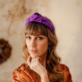 Knotted Silk Headband 'Beatrix' In Many Colours, 7 of 12