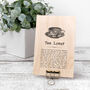 Tea Lover Gift Mini Wooden Sign With Hanger, thumbnail 1 of 9