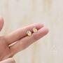 Sterling Silver Lemon Stud Earrings, thumbnail 5 of 12