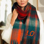 Personalised Chunky Gradient Check Scarf, thumbnail 1 of 10