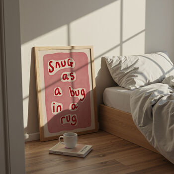 Snug As A Bug In A Rug Nursery Print, 2 of 11