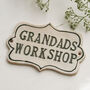 Grandad's Workshop Ceramic Sign, thumbnail 3 of 4